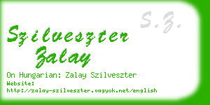 szilveszter zalay business card